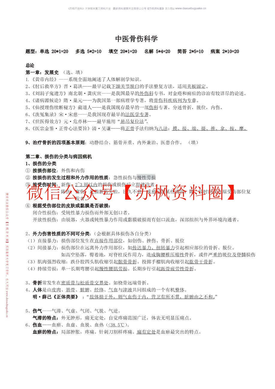中医骨伤科